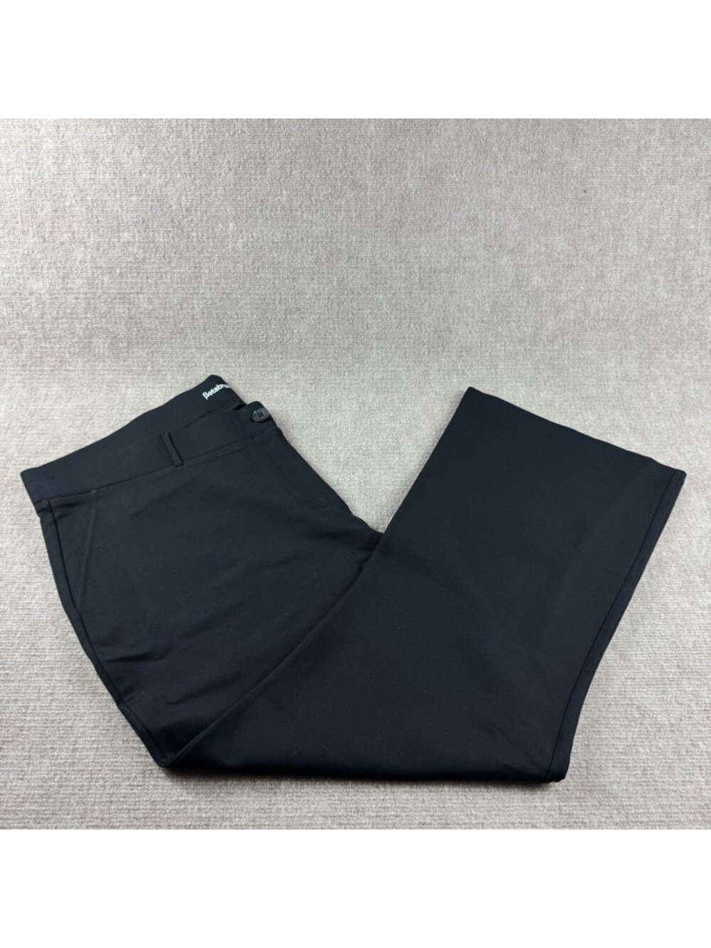 Betabrand Bootcut Classic Dress Pant Yoga Pants 3XP Black Ponte Knit Stretchy